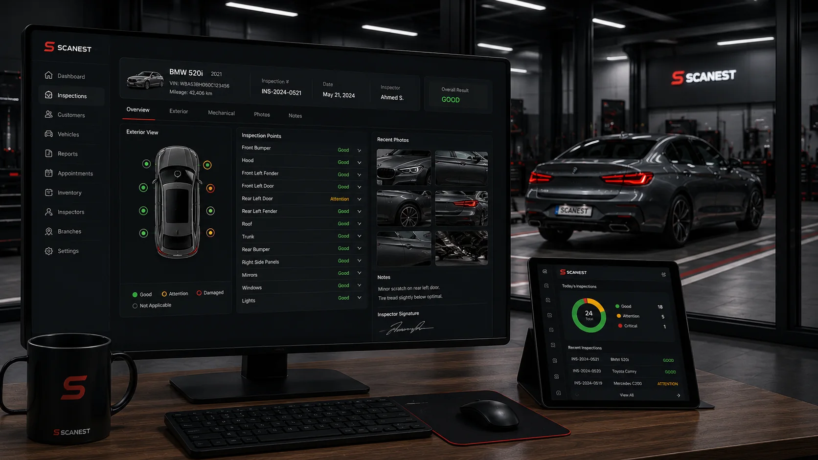 Scanest inspection journey: One workspace. The full picture.